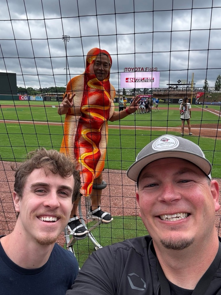 Great day at Toyota Field - Trash Pandas for WPI!  ⚾️ 🗑️ 🐼 ⚾️