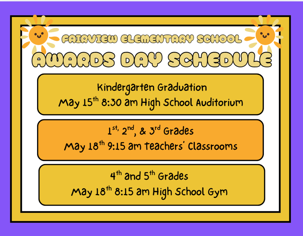 Awards Schedule