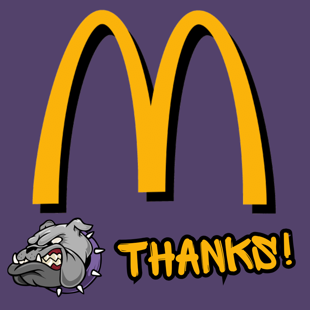 Special thanks to McDonald's of Hanceville for breakfast for Teacher Appreciation Week.