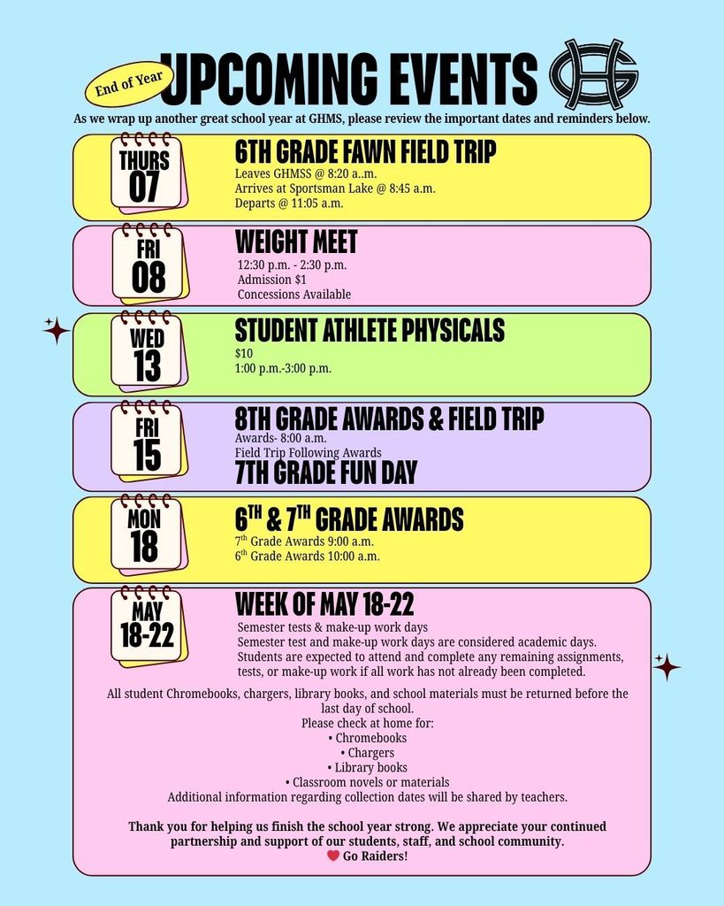 Exciting Events in May