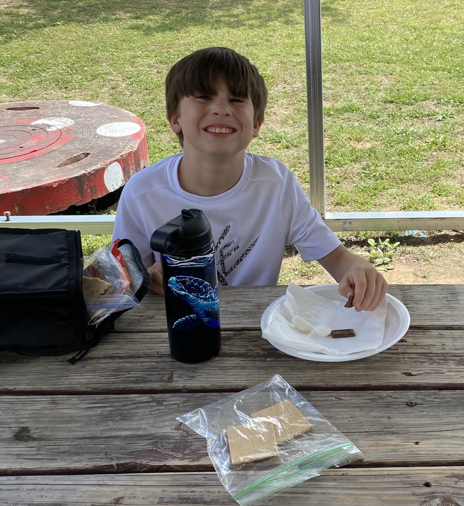 Eating the s'mores
