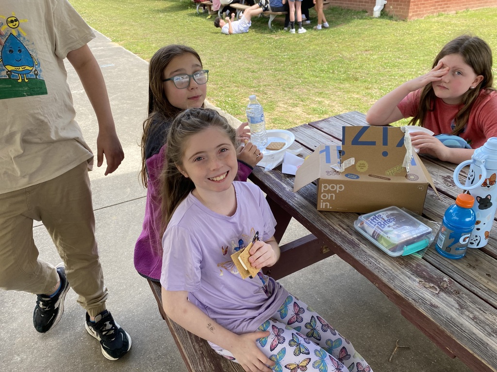 Eating the s'mores