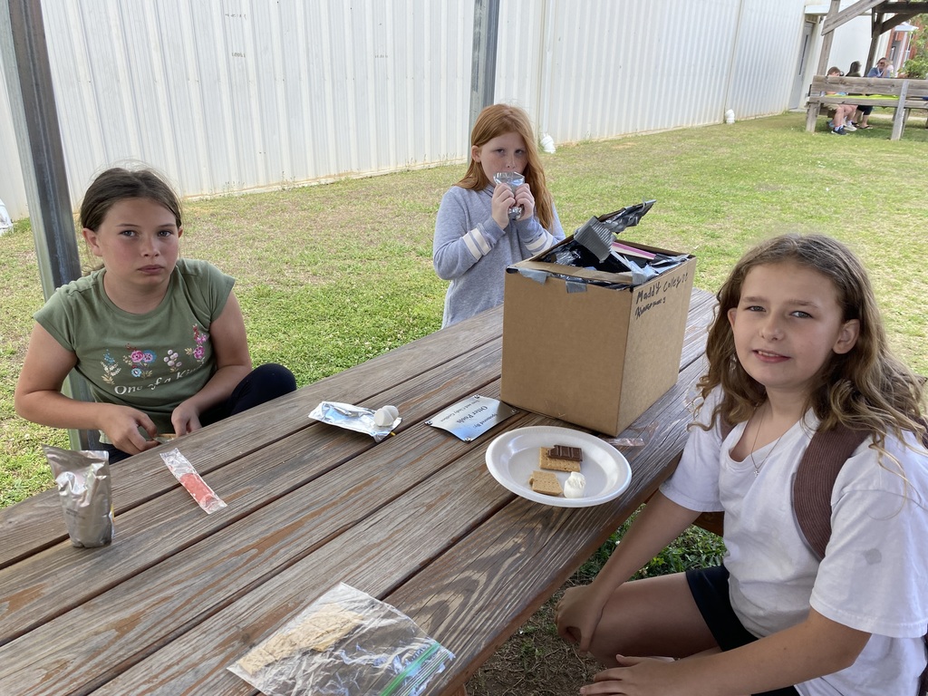 Eating the s'mores