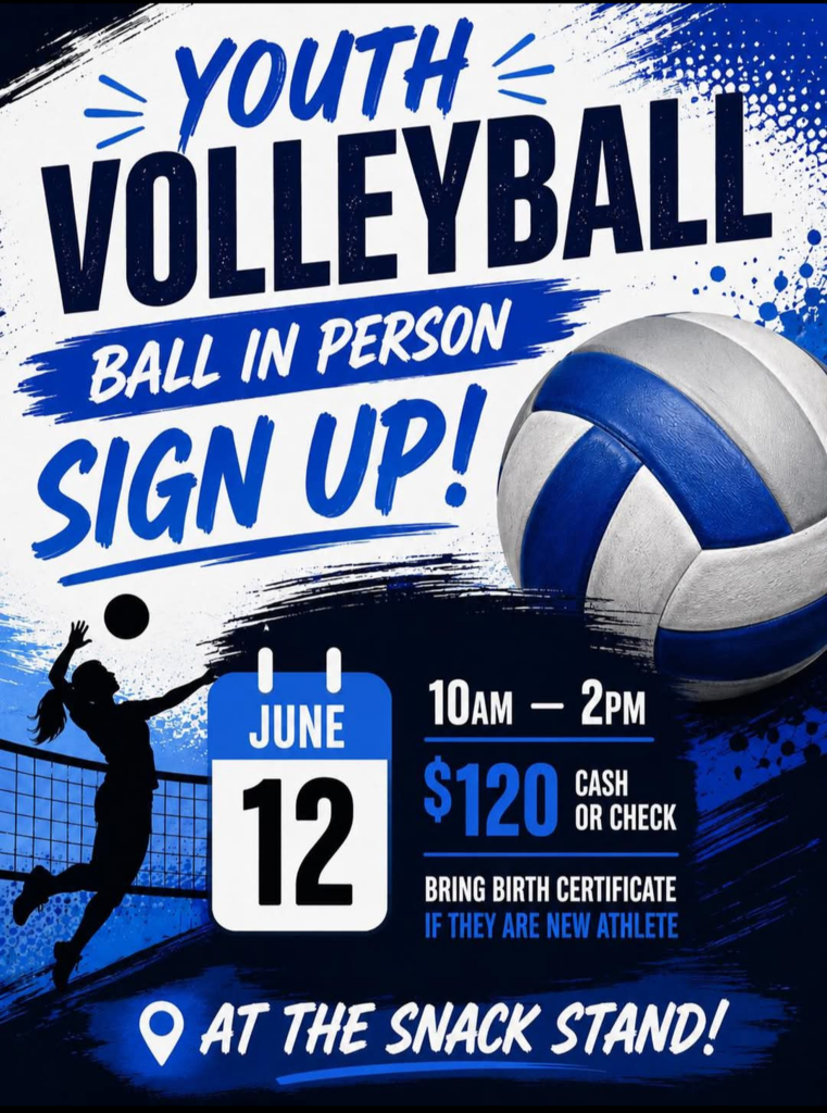 Youth Volleyball sign ups at Cold Springs