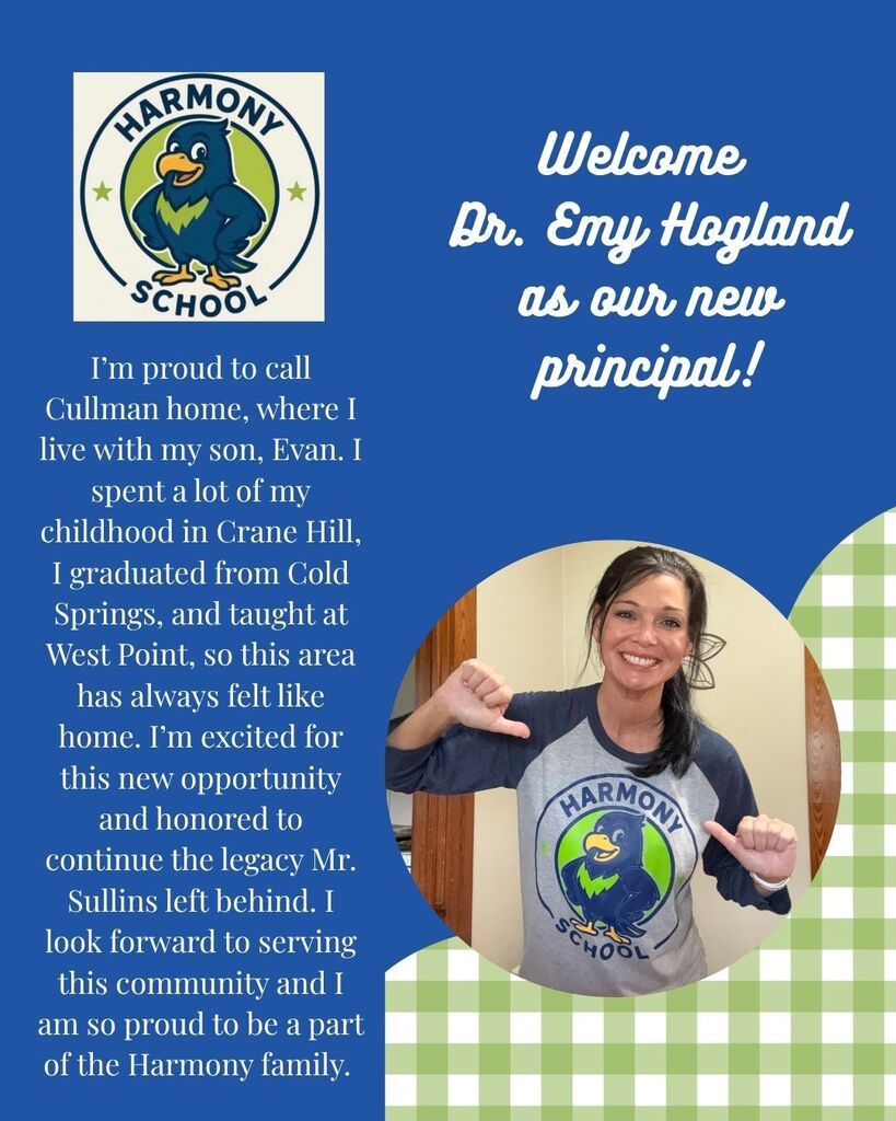 Welcome Dr. Hogland as our new principal