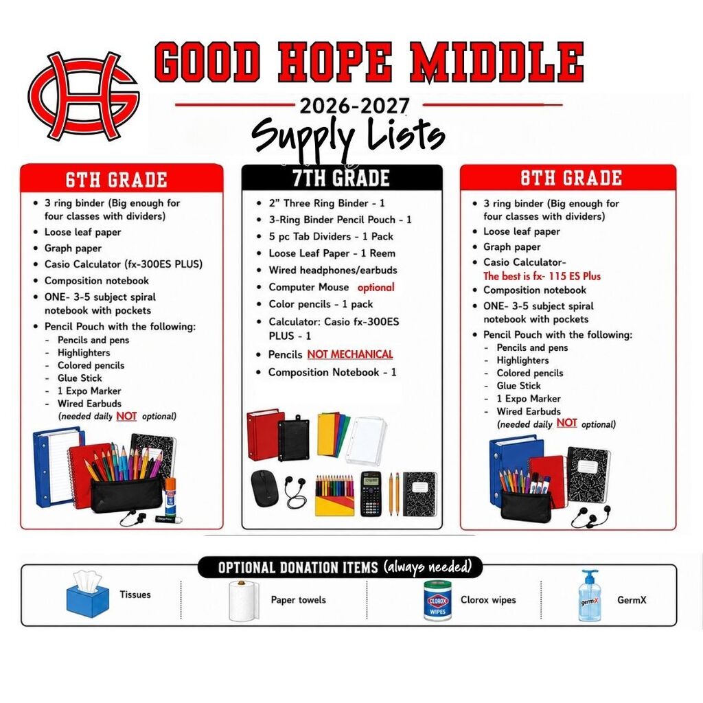 26-27 School Supply List