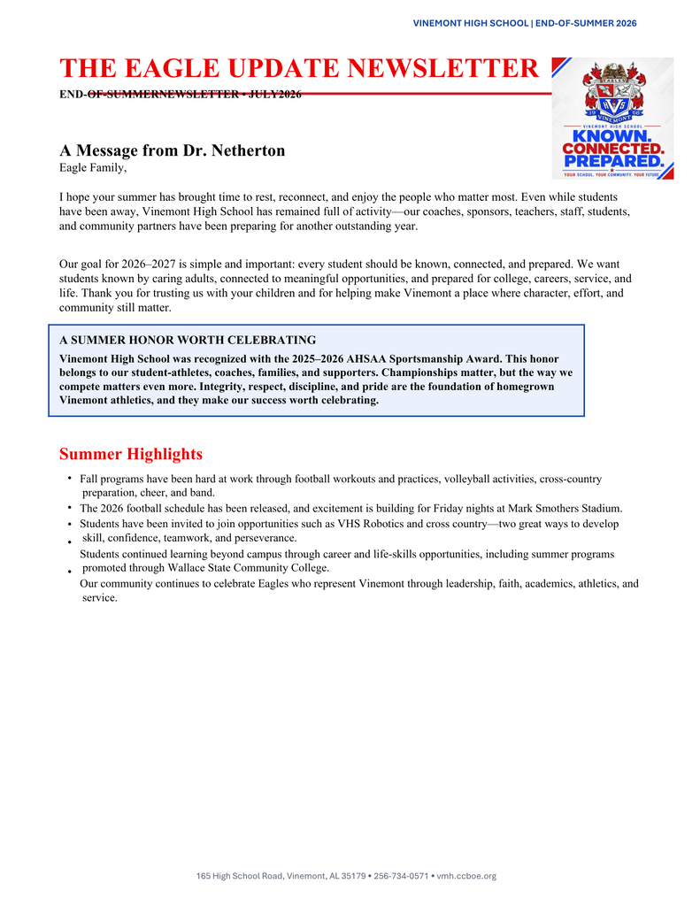 News letter 1