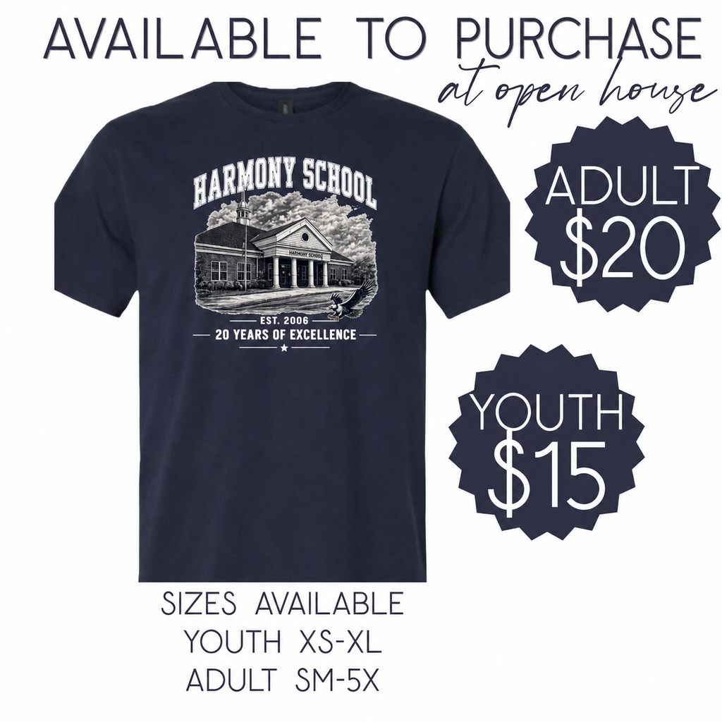 T-shirts available for purchase at open house