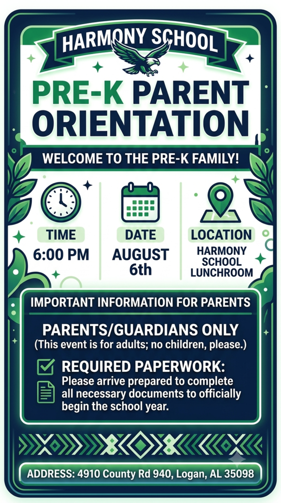 PreK orientation is tonight