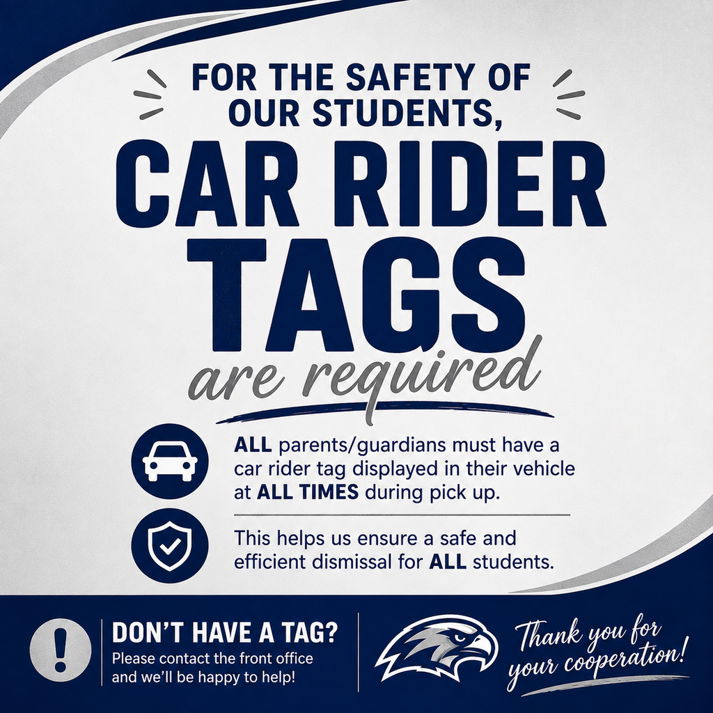 Car rider tags are required