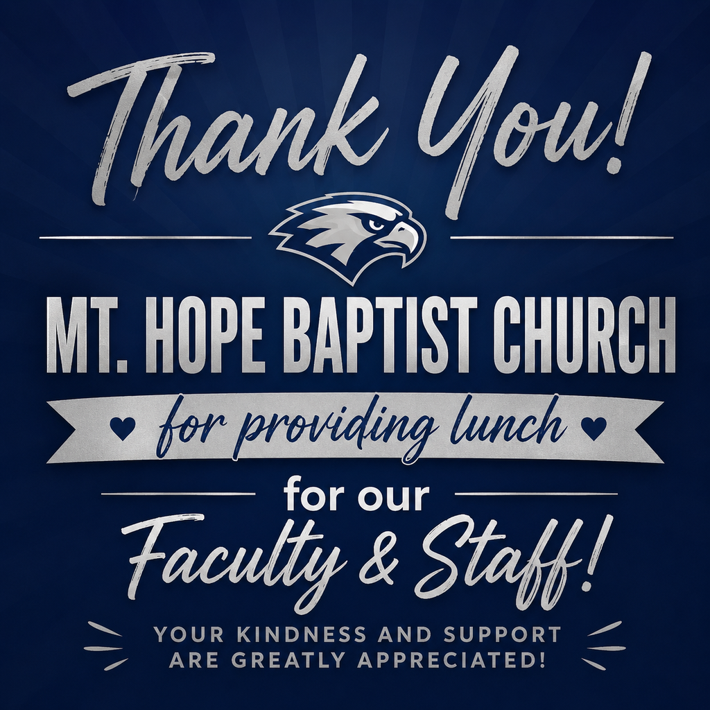 Thanks to Mt Hope Baptist Church for lunch