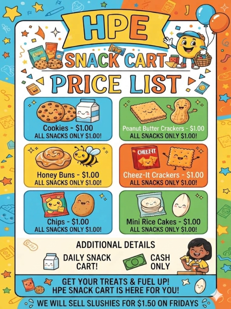 snack cart prices
