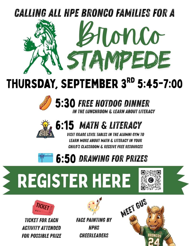 Bronco Stampede: Math & Literacy Night