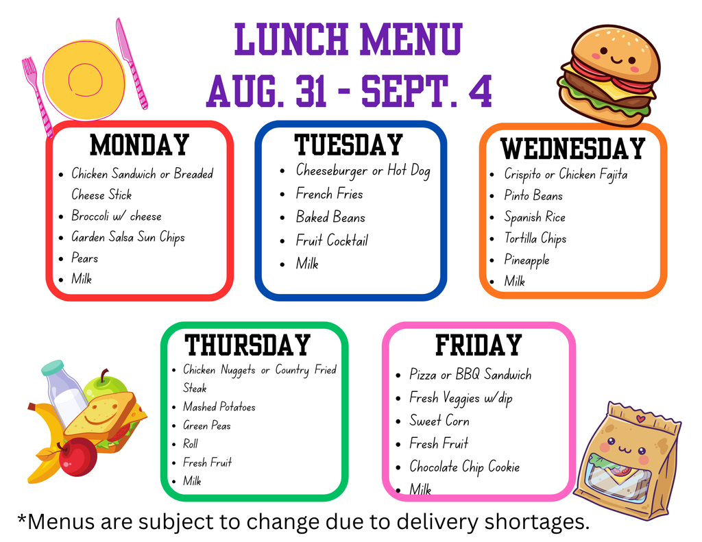 Lunch Menu