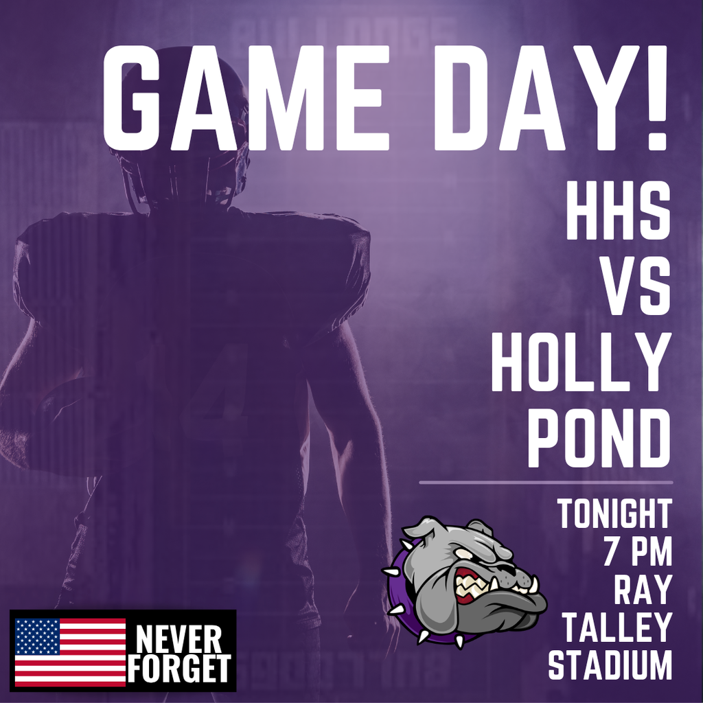 Purple background with text. Football player in the foreground holding a ball. Logo and text below.
