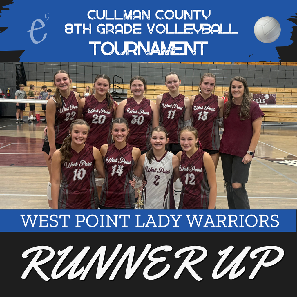 A sports team stands on a court. They wear maroon jerseys with numbers. The text reads "Runner Up".