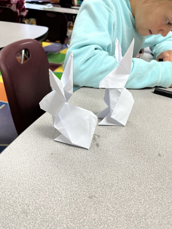 origami bunnies