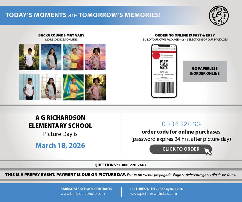 Picture Day flyer