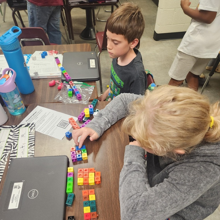 Channeling his inner "Mrs. Standley" (recently retired math specialist), Mr. Hallett's 5th graders worked on an activity for prime and composite numbers.