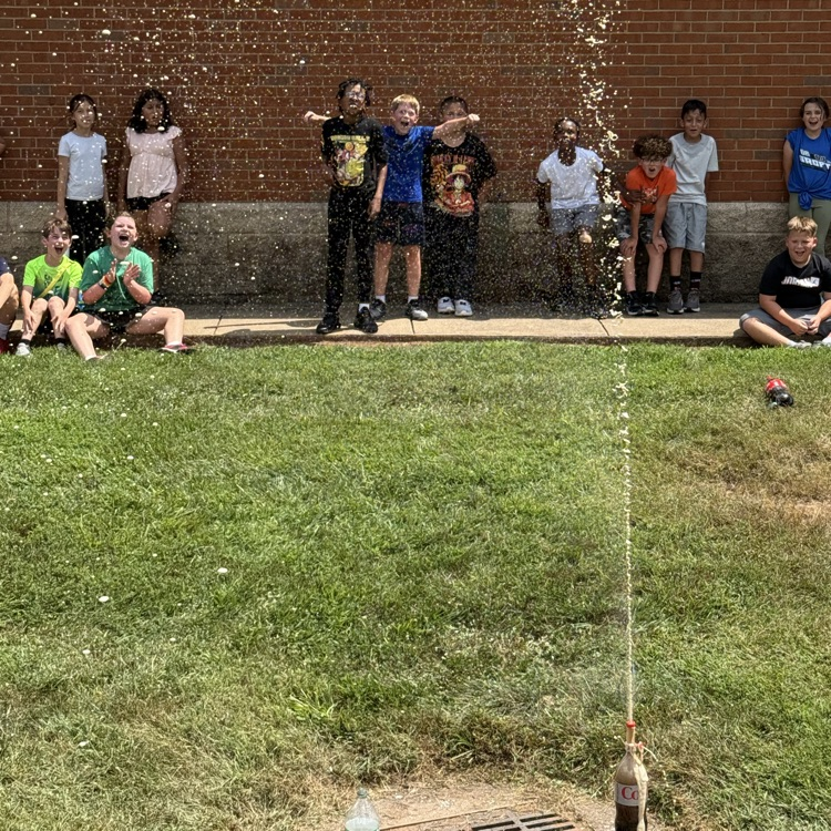 AGR fifth graders today experience the annual Mentos and Coke experiment to go along with their studies on the scientific method!