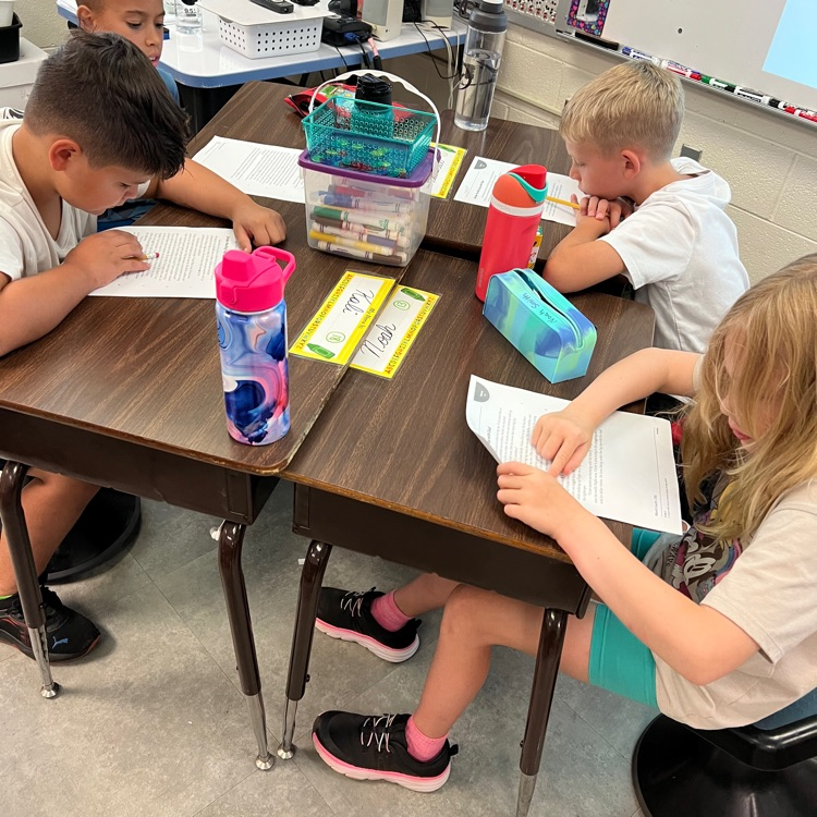 This week, Mrs. McFarland's 3rd graders began learning a new strategy for fluency practice. Students worked in pairs and helped each other with words they found challenging. We can't wait to use this fluency reading practice every day!