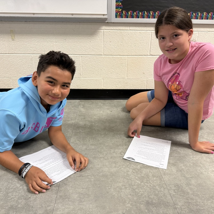 Mrs. Day’s 5th grade class integrating “partner reading” in their daily routine to improve fluency.