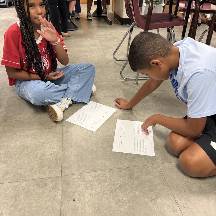 Mrs. Day’s 5th grade class integrating “partner reading” in their daily routine to improve fluency.
