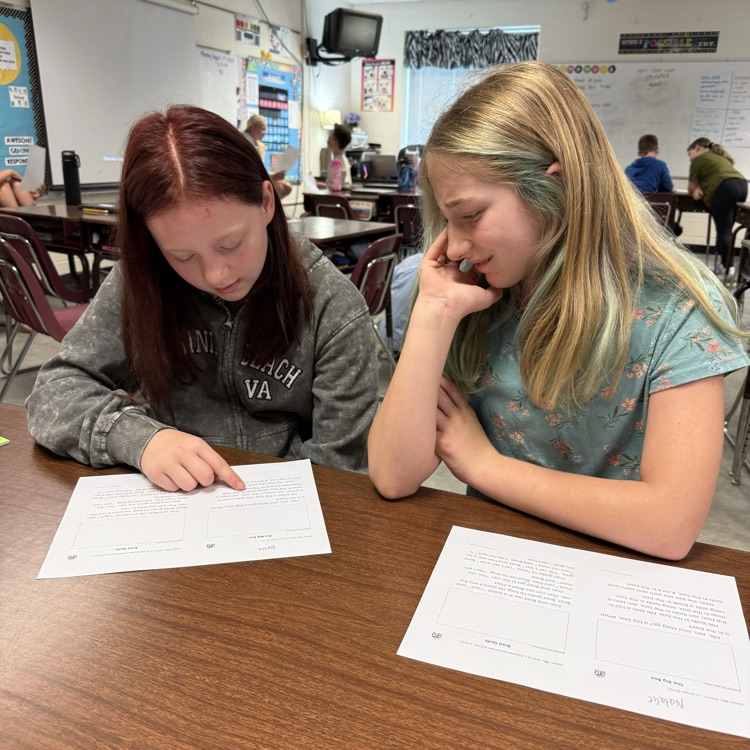 Mrs. Day’s 5th grade class integrating “partner reading” in their daily routine to improve fluency.