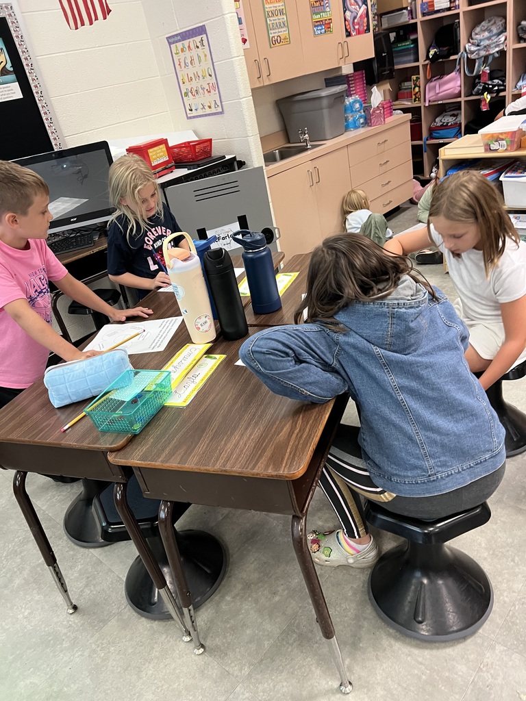 In Social Studies, AGR 3rd Graders in Mrs. McFarland's class are studying diversity.  In these pictures, students chose a partner that they didn't know well.....yet. Students spent a few minutes interviewing each other and many discovered they had a lot in common!