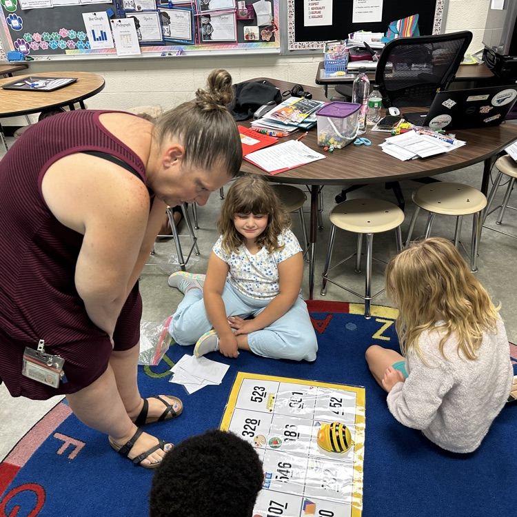 AGR 3rd graders continued working on place value and practicing with bee bots today.  Pictured here are students in Mrs. McFarland's class, who worked very well together as teams.