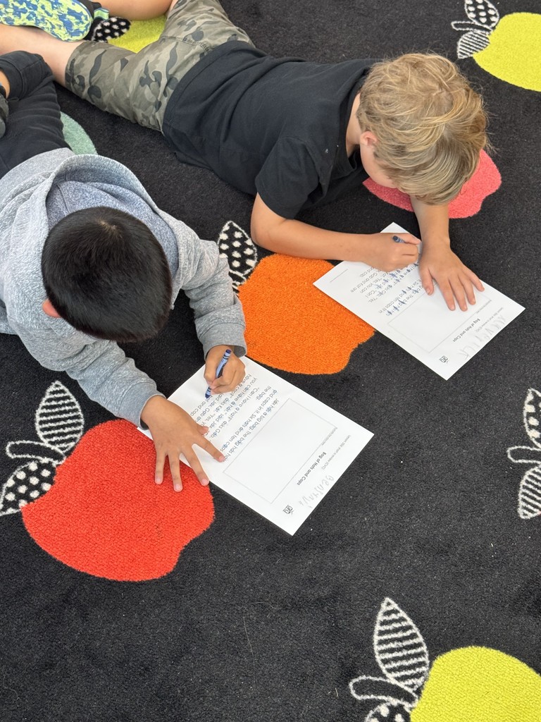 Mrs. Childress’s 1st Grade class worked on paired reading! Students teamed up with a partner to search for all of the “short a” sounds in their story. After finding them, they took turns reading to each other and practicing their fluency.