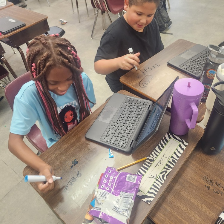 Mr. Hallett's fifth graders reviewed with blooket for our math test tomorrow - they are ready!