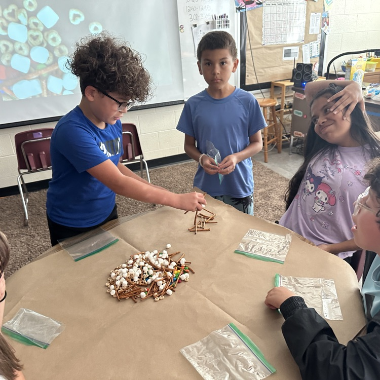 Students in 5th grade used 2 or more substances to create a mixture and were still able to separate them out due to the fact that the substances still kept their original properties (Berger and Sheads classes pictured)