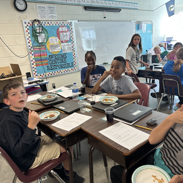 Students in 5th grade used 2 or more substances to create a mixture and were still able to separate them out due to the fact that the substances still kept their original properties (Berger and Sheads classes pictured)