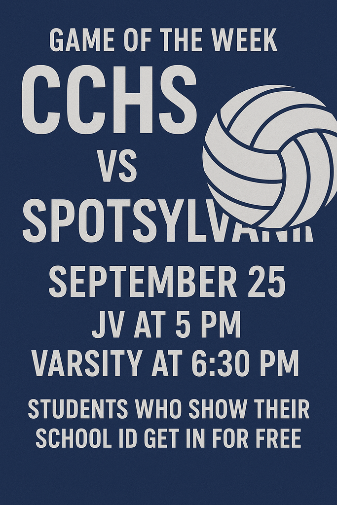 Make a plan to cheer on our volleyball team this Thursday for the game of the week!  CCHS students with a school ID get in for free. #ForksUp #BDP #BetterEveryDay