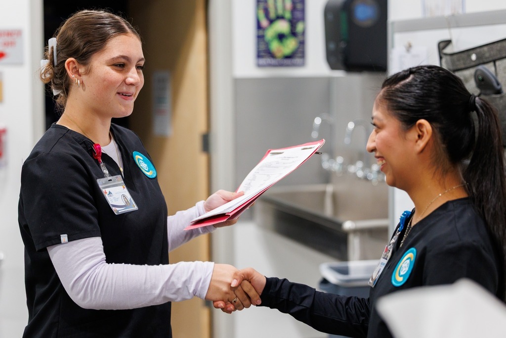 The Medical Assistant students honed their rooming and patient interview skills today to assure that when they take care of you in the future, you will feel comfortable, cared for, and truly listened to—like family, treated with kindness and compassion.