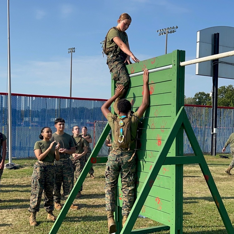 Our MCJROTC Raider took 2nd place overall and broke the course record for the fast rope bridge time.