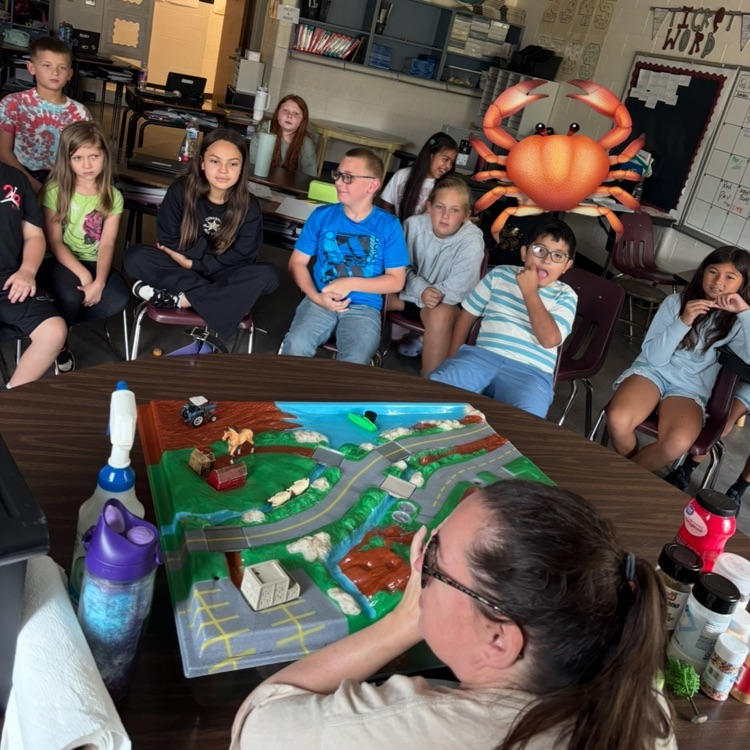 AGR 4th graders got a visit from Stephanie DeNicola from Culpeper Soil and Water Conservation District to discuss watershed!  Thanks CSWCD!