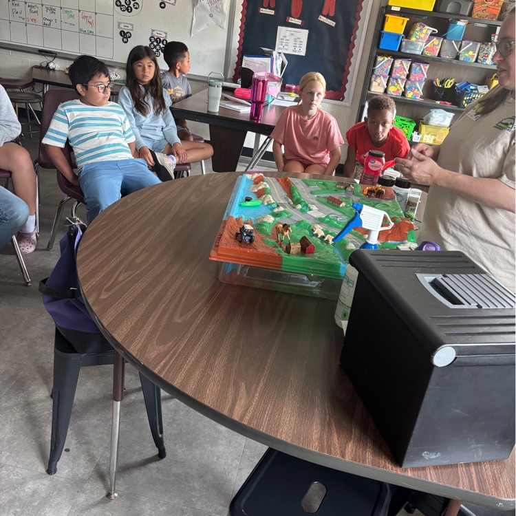 AGR 4th graders got a visit from Stephanie DeNicola from Culpeper Soil and Water Conservation District to discuss watershed!  Thanks CSWCD!