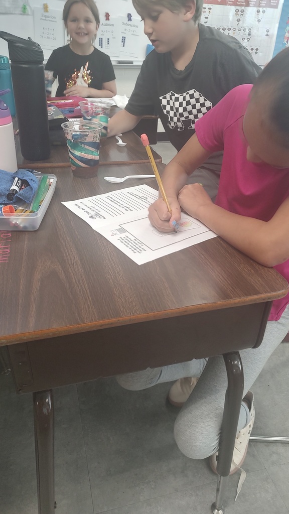 This week Mrs. White's class completed a science experiment to observe the states of matter. They made "Mystery Matter Brew" and recorded their observations of solid (sherbert) and liquid/gas (Sprite). Oh, and they ate their matter brew, too!