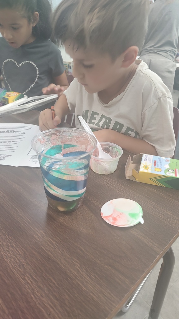 This week Mrs. White's class completed a science experiment to observe the states of matter. They made "Mystery Matter Brew" and recorded their observations of solid (sherbert) and liquid/gas (Sprite). Oh, and they ate their matter brew, too!