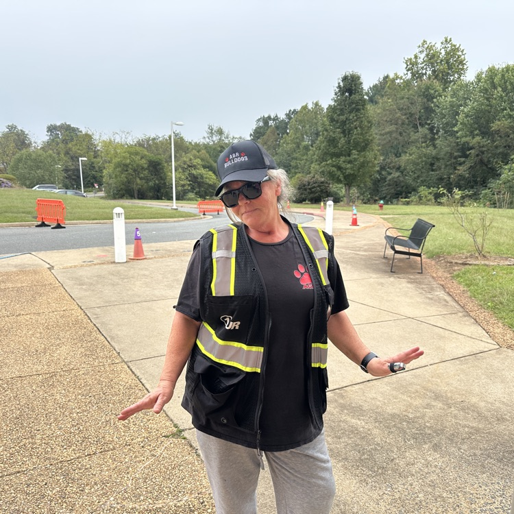Bus driver Ms Gray won the bus driver scavenger hunt!  The secret item was by the AGR pond on the lectern!