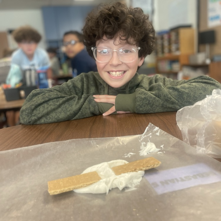 Students in Mrs Sheads' created examples of divergent boundary and convergent boundaries using icing and graham crackers!