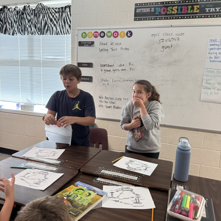 Later in the day, Mrs. Day's class worked on the rock cycle using Starburst.  What a tasty treat day