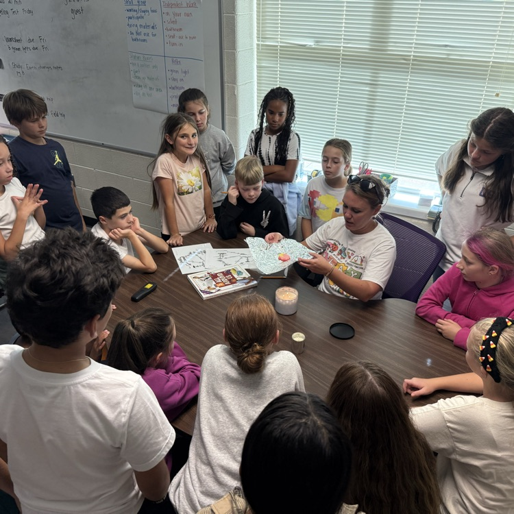 Later in the day, Mrs. Day's class worked on the rock cycle using Starburst.  What a tasty treat day