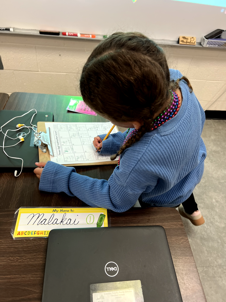 Pictured here are Mrs. McFarland's 3rd graders playing subtraction scoot to practice subtracting 3 digit numbers.  Great job!
