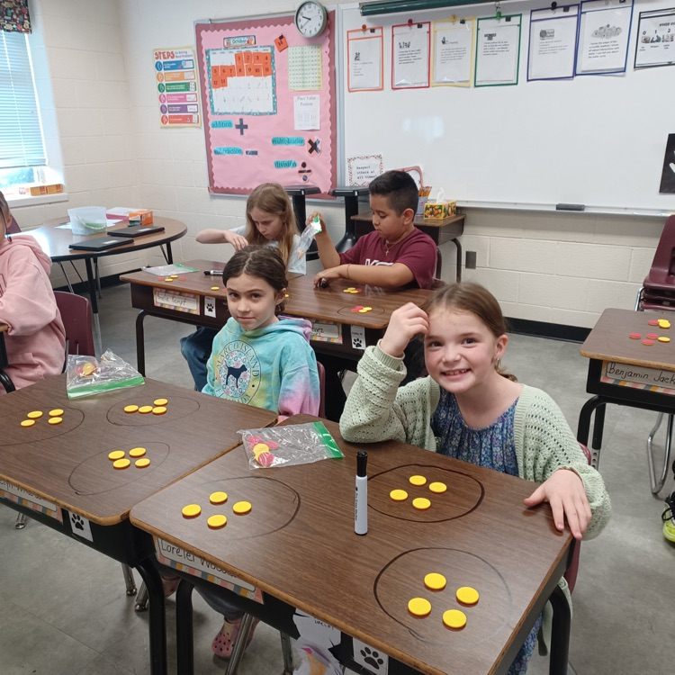 Ms.C's third graders are very busy learning multiplication. They even got to write on our desks with markers, and are math multiplying champs!