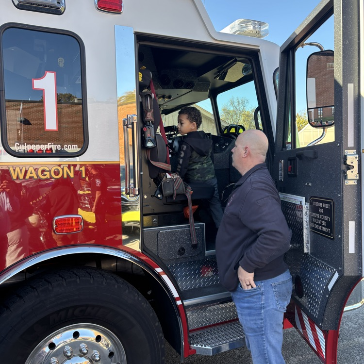 Thank you, Culpeper County emergency services and sheriff's department for visiting the Little Blues preschool program today!