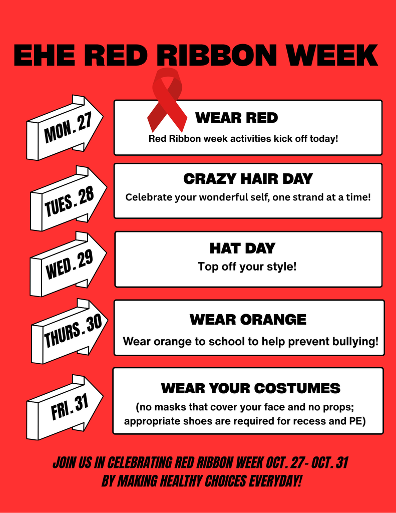 Red ribbon week flyer