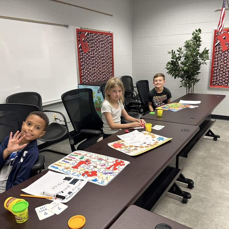 Have you ever used Play-Doh to learn about arrays?  Thanks to some parent volunteers, Mrs. McFarland's third graders did today!